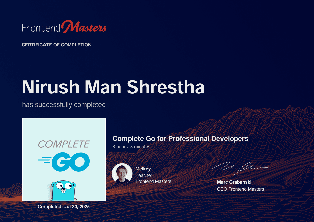 Complete Go for Professional Developers